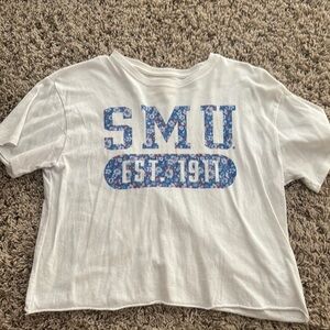 SMU cropped floral tee